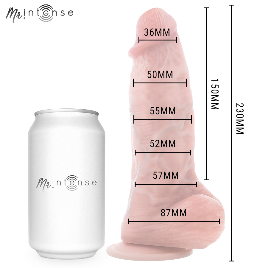 MR INTENSE - DILDO IN SILICONE SPENCER MEDIO 23 CM -Ø- 5,7 CM – Peni realistici – foto 6
