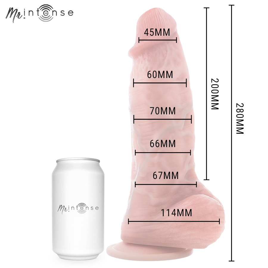 MR INTENSE - DILDO IN SILICONE EXTRABIG SPENCER 28 CM -Ø- 7,3 CM – Peni realistici – foto 6