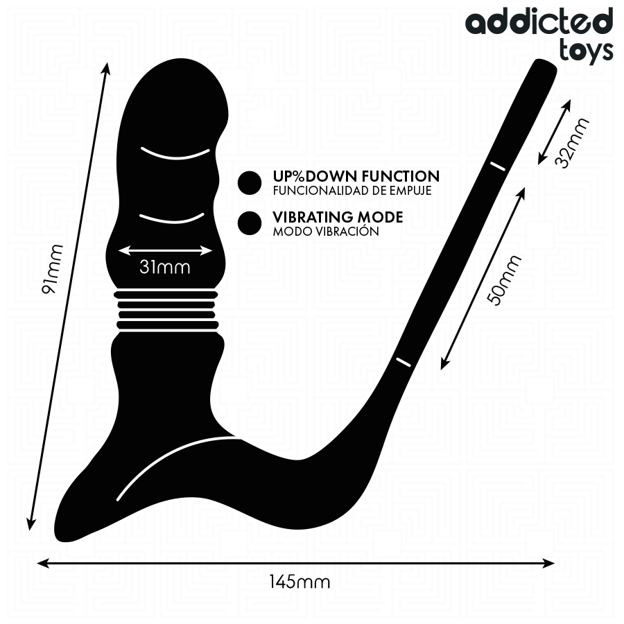 ADDICTED TOYS - ANELLO PROSTATICO UP&DOWN – Cockring con vibrazione – foto 7