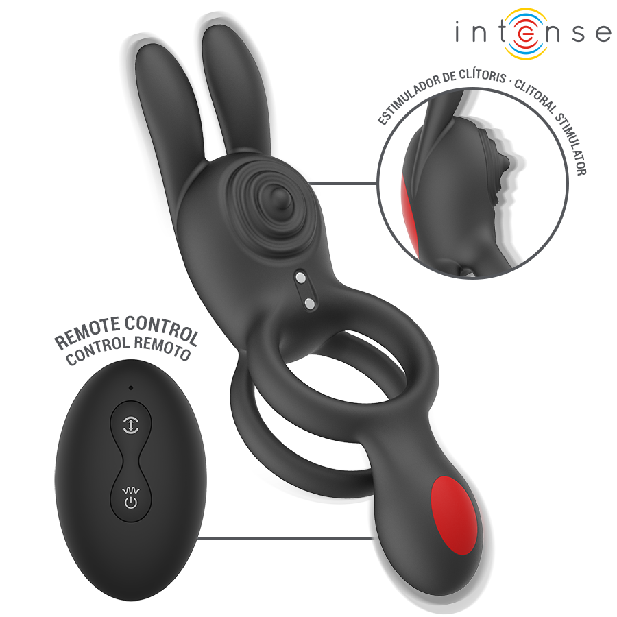 INTENSE - QUINN ANELLO A DOPPIA VIBRAZIONE CON TELECOMANDO – Cockring con vibrazione – foto 5