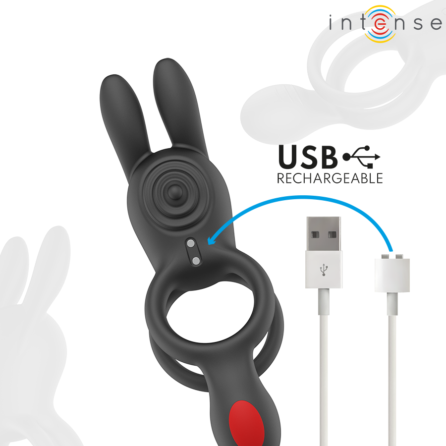 INTENSE - QUINN ANELLO A DOPPIA VIBRAZIONE CON TELECOMANDO – Cockring con vibrazione – foto 8