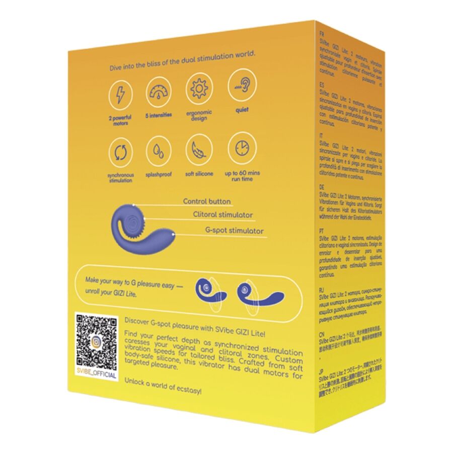 SNAIL VIBE - VIBRATORE VIOLA GIZI LITE DOPPIO PUNTO G E CLITORIDEO – Vibratori a punto G – foto 5