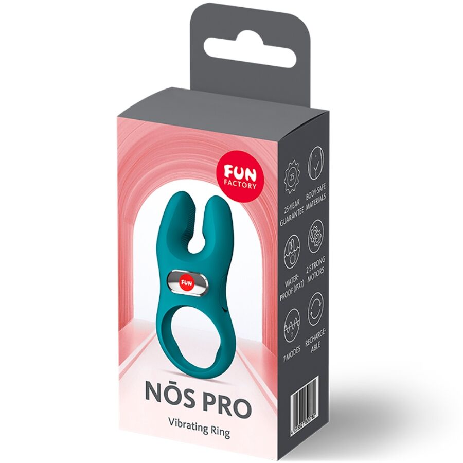 FUN FACTORY - ANELLO VIBRANTE PER IL PENE NOS PRO VERDE BOTTIGLIA – Cockring con vibrazione – foto 7