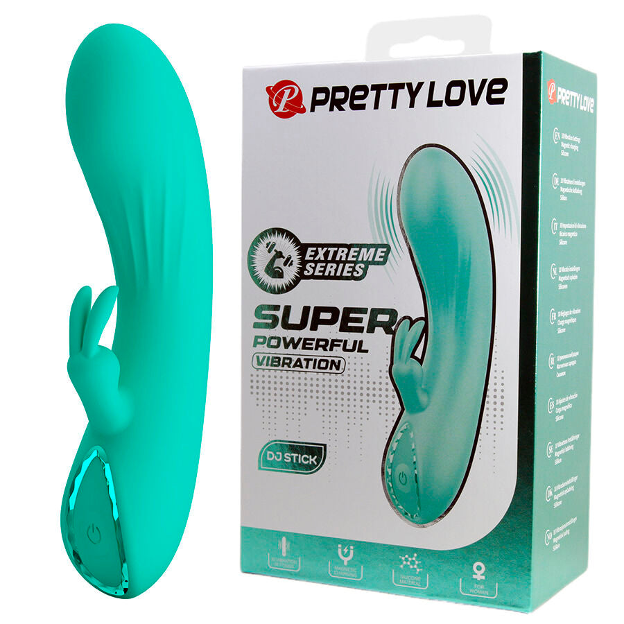 PRETTY LOVE - DJ STICK VIBRATORE PUNTO G TURCHESE – Vibratori di coniglio – foto 2