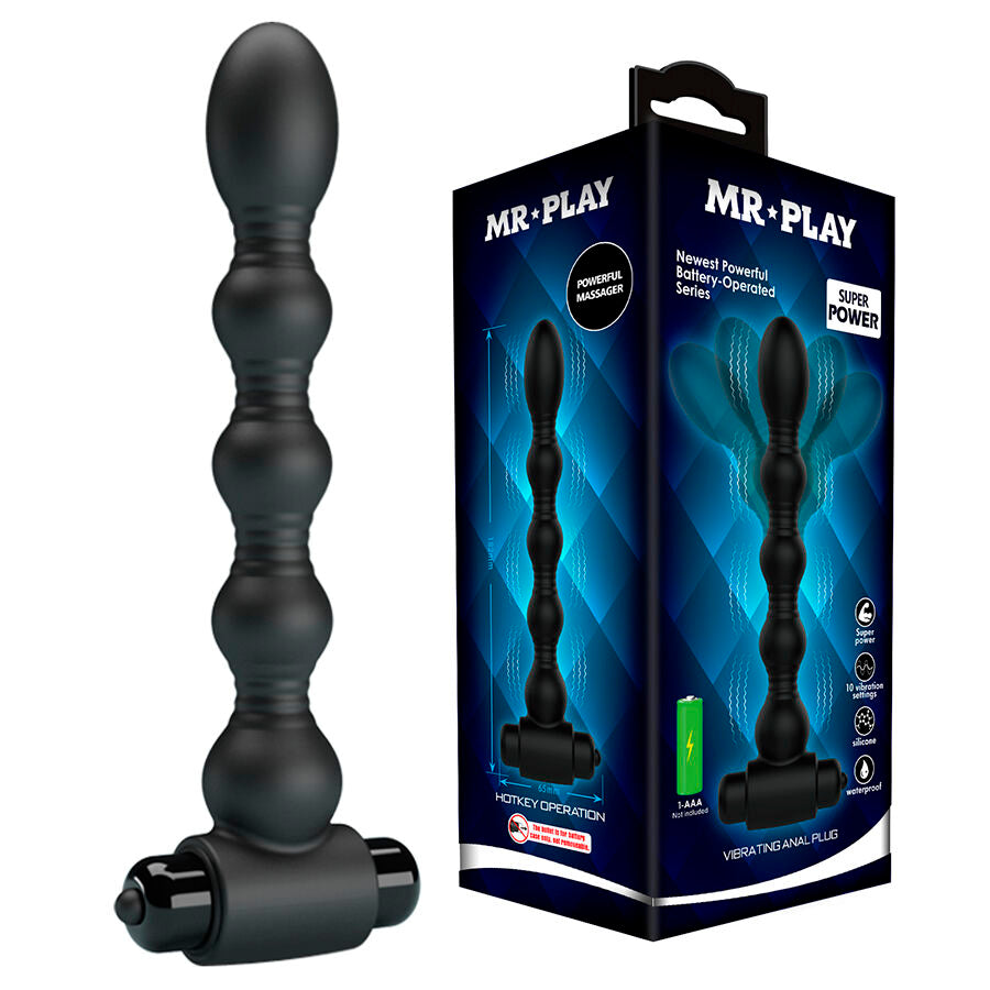 MR PLAY - MASSAGGIATORE ANALE VIBRANTE – Tappi anali – foto 2