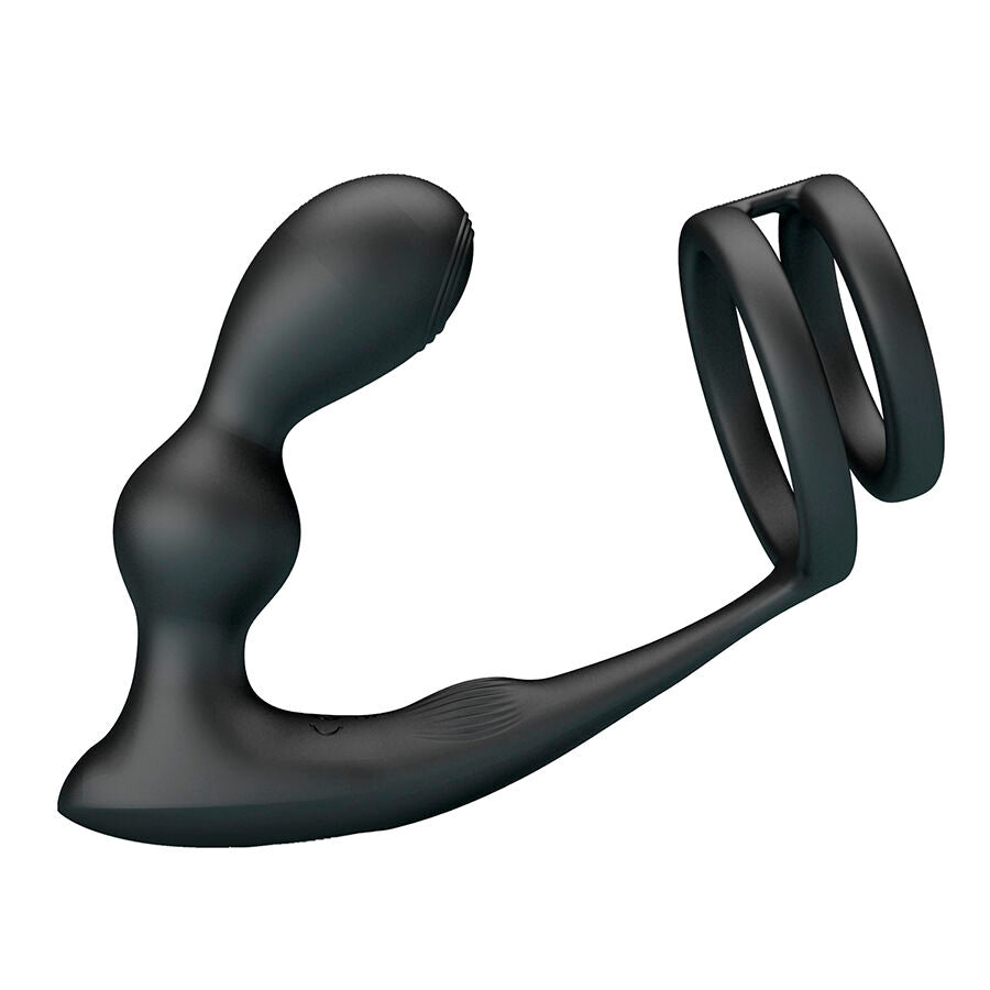 MR PLAY - PLUG ANALE VIBRANTE CON ANELLO PER PENE E TELECOMANDO – Tappi anali – foto 4