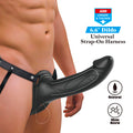 PRETTY LOVE - LANDON NERO VIBRANTE STRAP-ON – Estensore del pene con imbracatura
