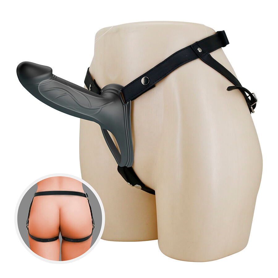 PRETTY LOVE - LANDON NERO VIBRANTE STRAP-ON – Estensore del pene con imbracatura – foto 8