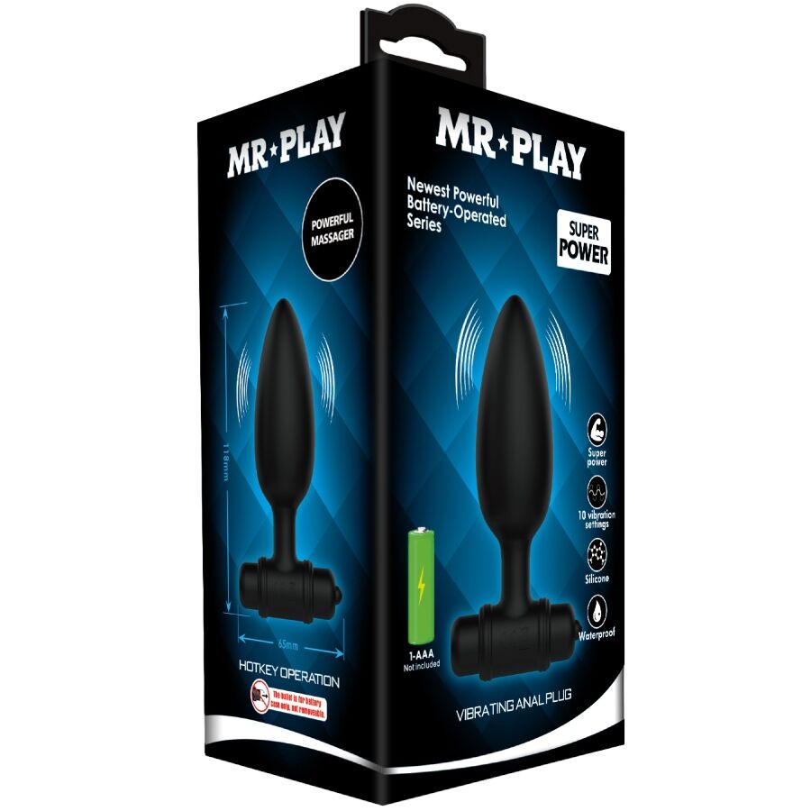 MR PLAY - SUPER POWER ANAL PLUG CON VIBRAZIONE – Vibratori anali – foto 9