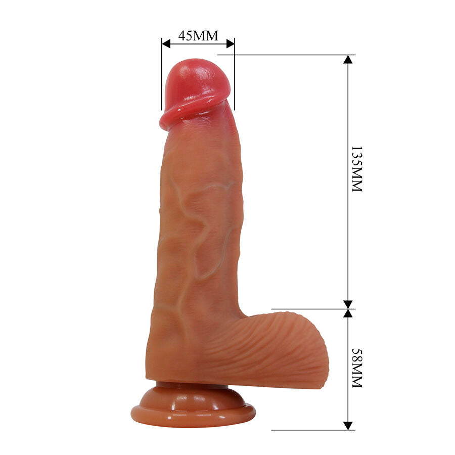 PRETTY LOVE - DUVALL DILDO REALISTICO CON VENTOSA 19,3 CM -Ø- 4,5 CM – Peni realistici – foto 6