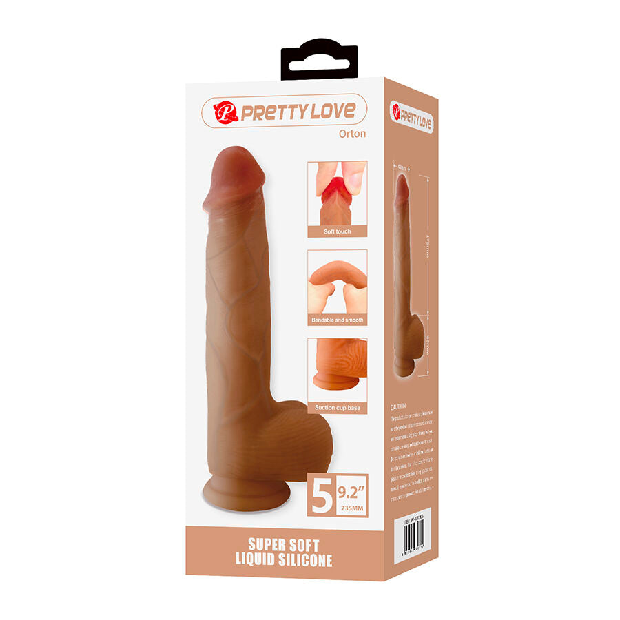 PRETTY LOVE - ORTON DILDO REALISTICO CON VENTOSA 23,5 CM -Ø- 4,9 CM – Peni realistici – foto 8