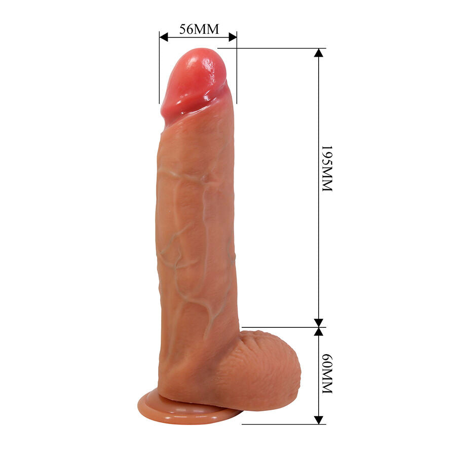 PRETTY LOVE - MENDEL DILDO REALISTICO CON VENTOSA 25,5 CM -Ø- 5,6 CM – Peni realistici – foto 7