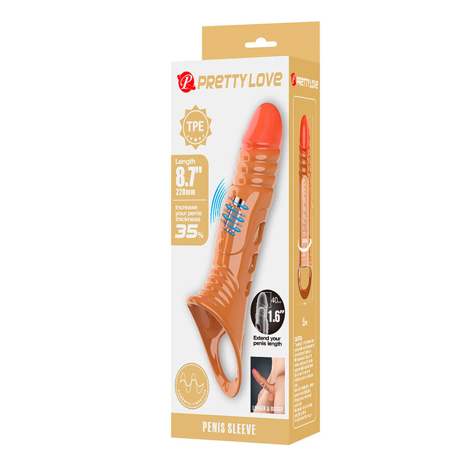PRETTY LOVE - GUAINA VIBRANTE PER IL PENE – Copri pene con estensione – foto 9