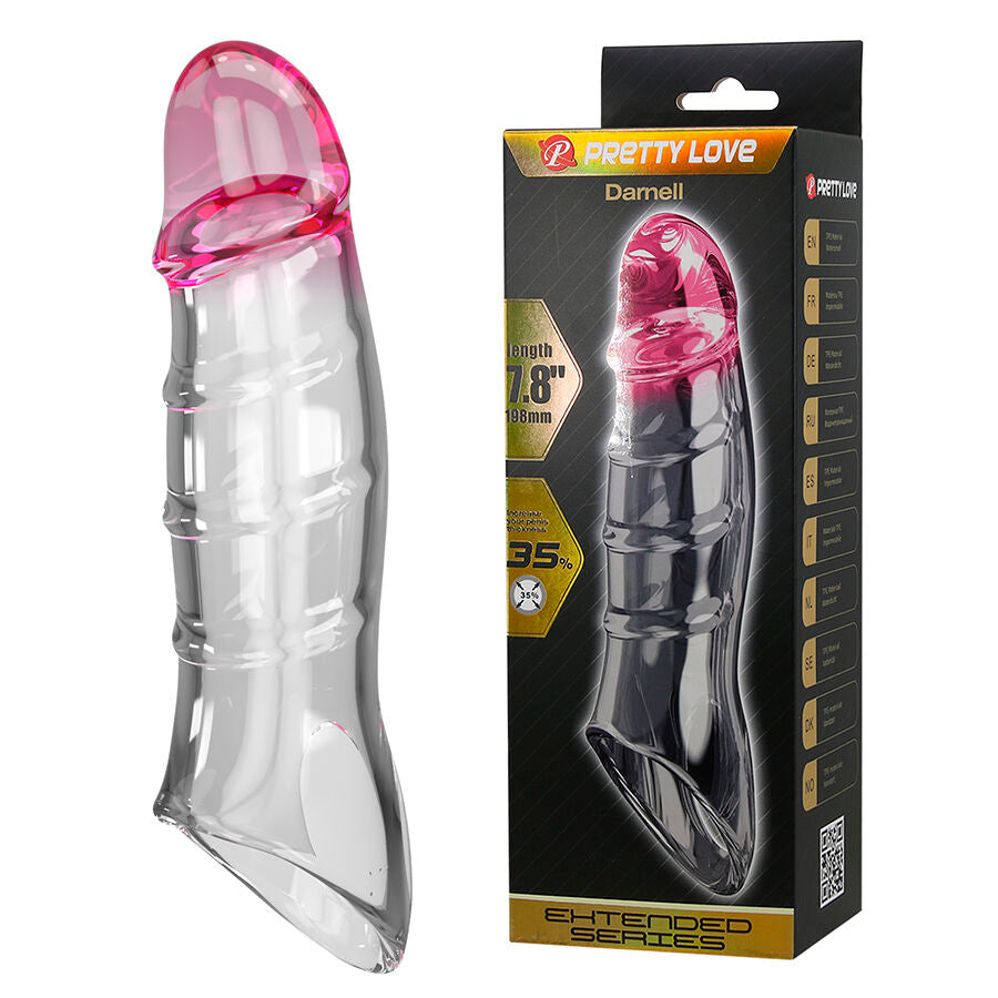 PRETTY LOVE - DARNELL COPERTURA PER PENE EFFETTO TRASPARENTE – Copri pene con estensione – foto 2
