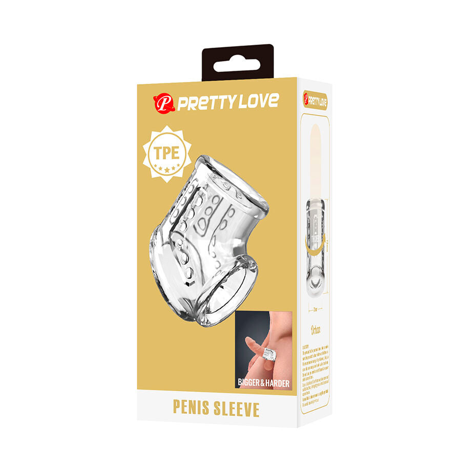 PRETTY LOVE - GUAINA PER PENE CORTA E TRASPARENTE – Manicotti per pene senza estensione – foto 8