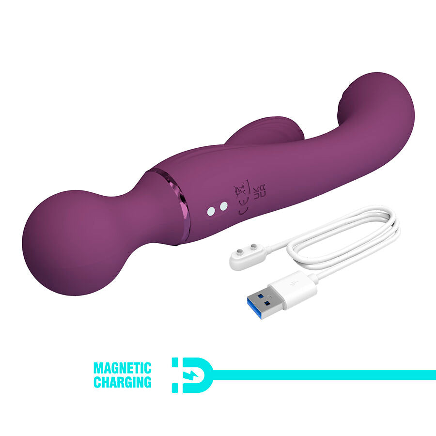 PRETTY LOVE - VIBRATORE PUNTO G VIOLA TUTTOFARE – Vibratori di coniglio – foto 8