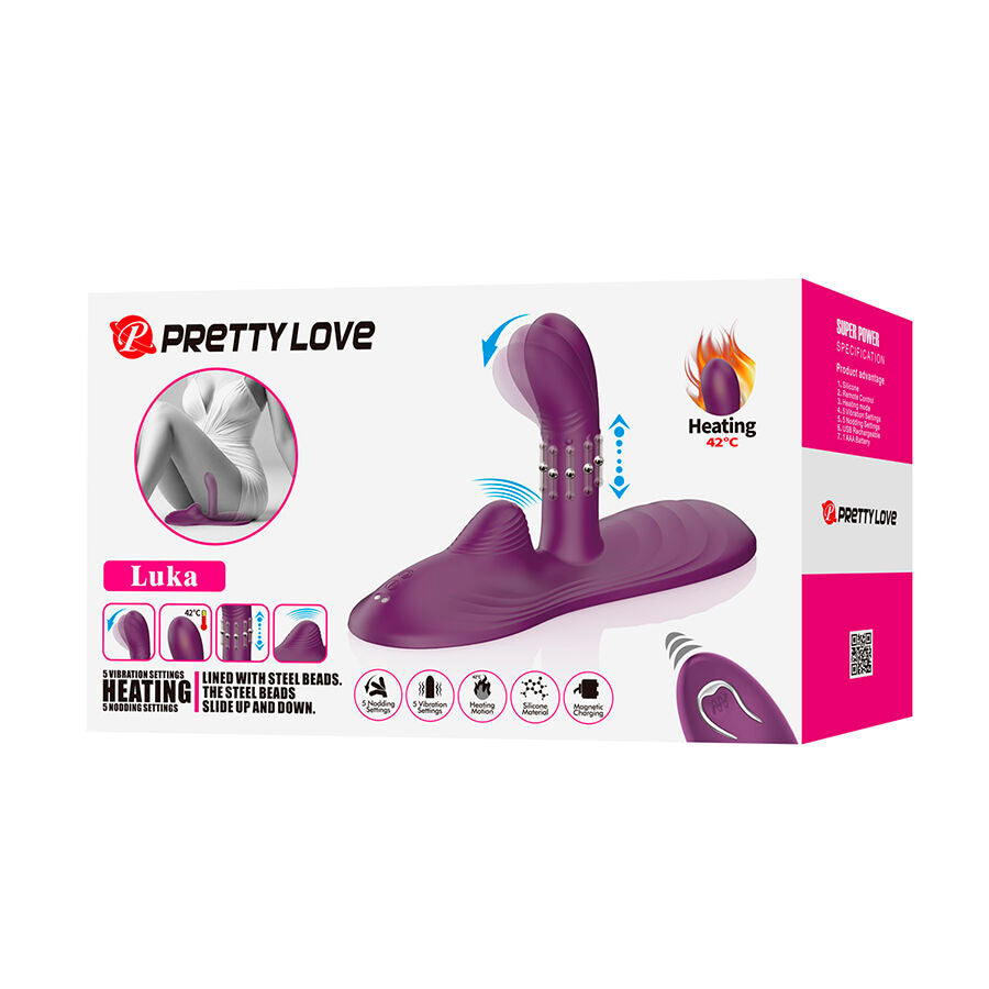 PRETTY LOVE - LUKA VIBRATORE CON EFFETTO CALORE E TELECOMANDO – Vibratori HI-TECH – foto 10
