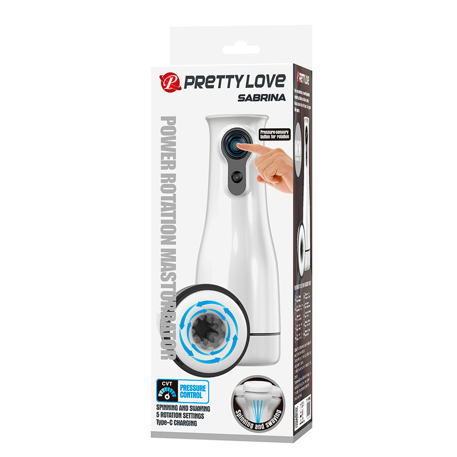 PRETTY LOVE - SABRINA MASTURBATORE MASCHILE ROTANTE E OSCILLANTE – Masturbatore automatico – foto 10