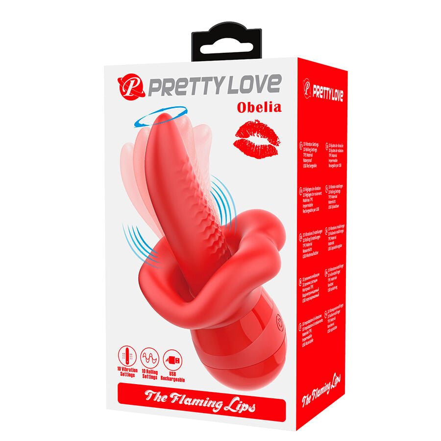 PRETTY LOVE - OBELIA MASTURBATORE VIBRATORE CON LINGUA E MOVIMENTO ORBITALE – Per il clitoride – foto 10