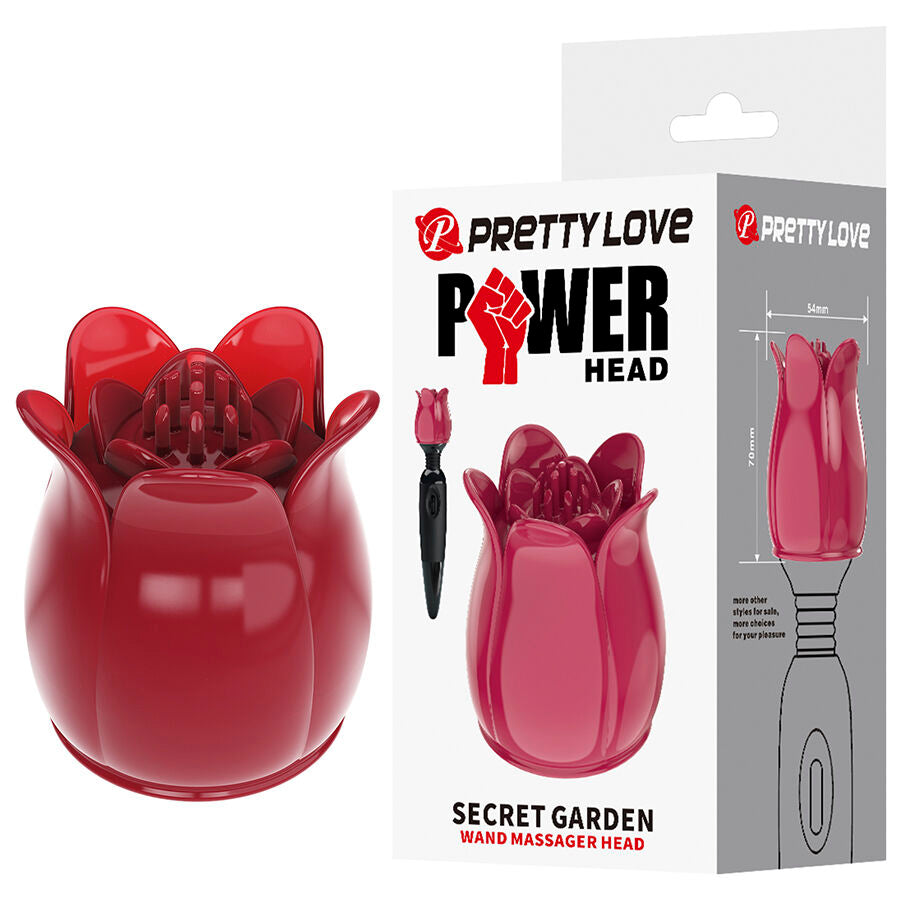 PRETTY LOVE - SECRET GARDEN TESTA DA MASSAGGIO ROSA – Massaggiatrici – foto 2
