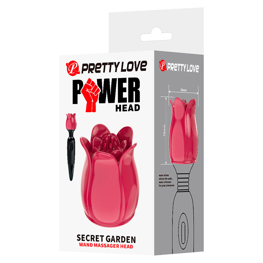 PRETTY LOVE - SECRET GARDEN TESTA DA MASSAGGIO ROSA – Massaggiatrici – foto 9