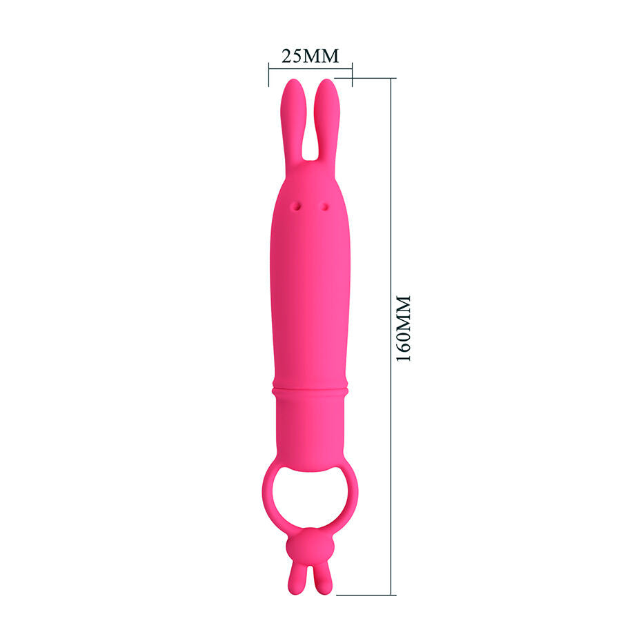PRETTY LOVE - DELIA VIBRATORE CONIGLIO CON ANELLO DI RESISTENZA – Vibratori HI-TECH – foto 8