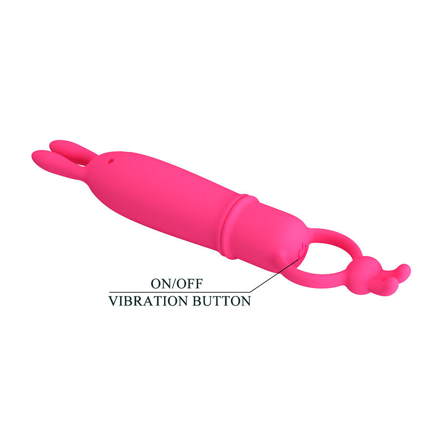 PRETTY LOVE - DELIA VIBRATORE CONIGLIO CON ANELLO DI RESISTENZA – Vibratori HI-TECH – foto 7