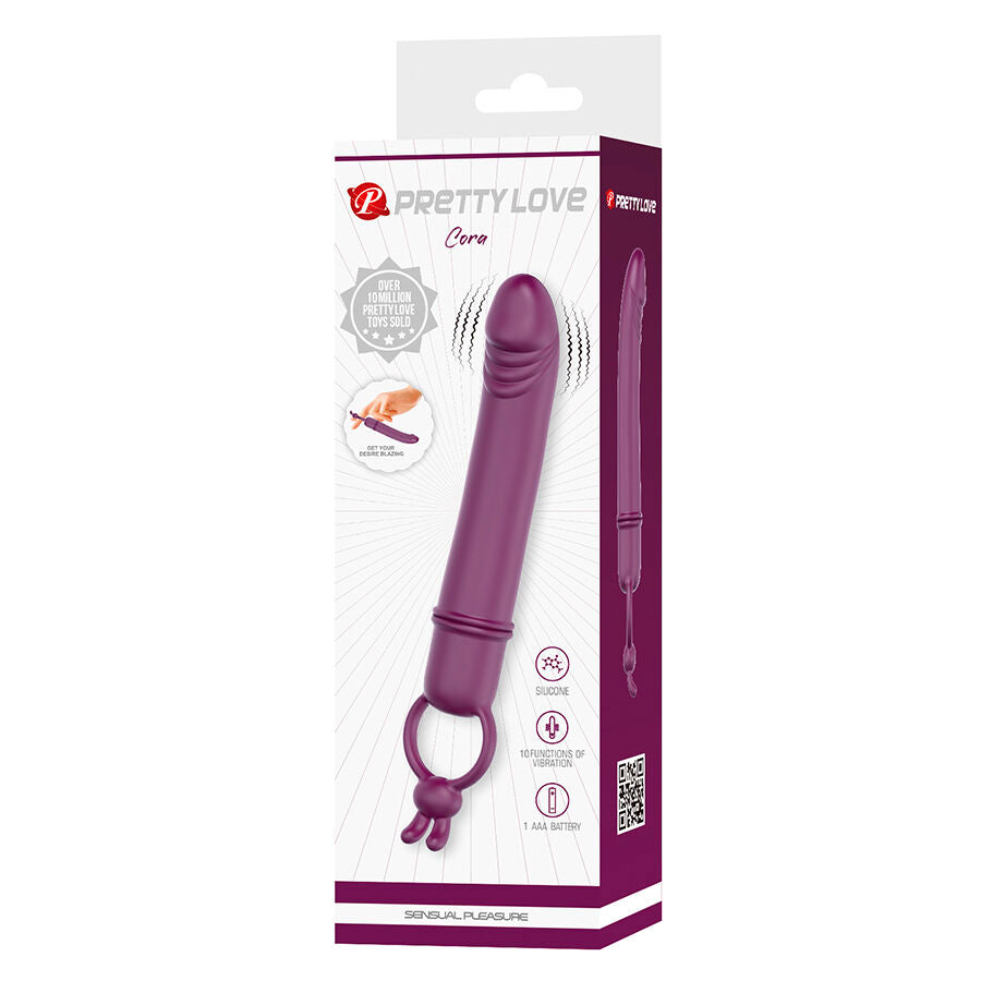 PRETTY LOVE - CORA VIBRATORE A FORMA DI PENE CON ANELLO DI RESISTENZA – Vibratori HI-TECH – foto 9