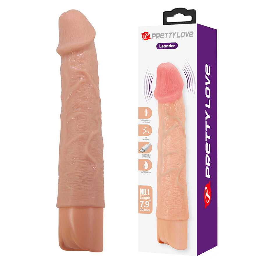 PRETTY LOVE - LEANDER VIBRATORE REALISTICO FLESSIBILE – Vibratori realistici – foto 2