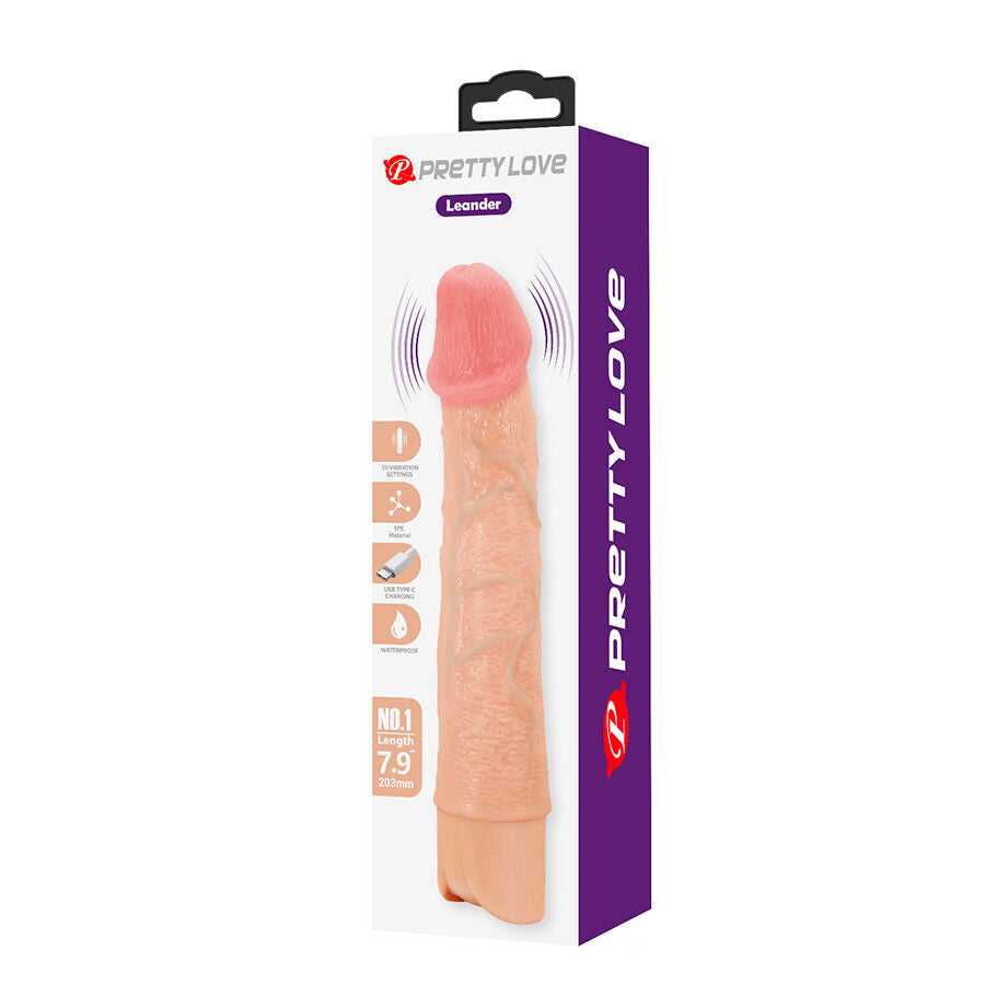 PRETTY LOVE - LEANDER VIBRATORE REALISTICO FLESSIBILE – Vibratori realistici – foto 10