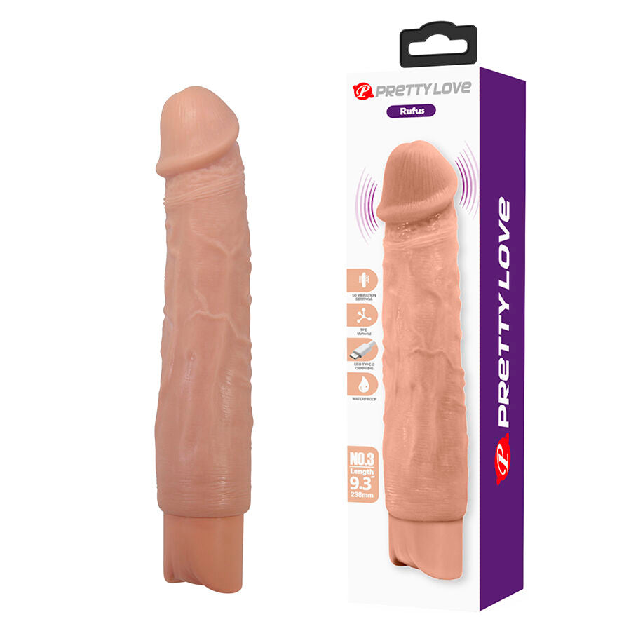PRETTY LOVE - RUFUS VIBRATORE REALISTICO FLESSIBILE – Vibratori realistici – foto 2