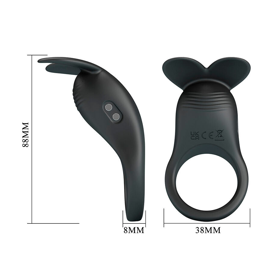 PRETTY LOVE - CARLTON ANELLO PER PENE CON STIMOLATORE CLITORIDEO – Cockring con vibrazione – foto 8