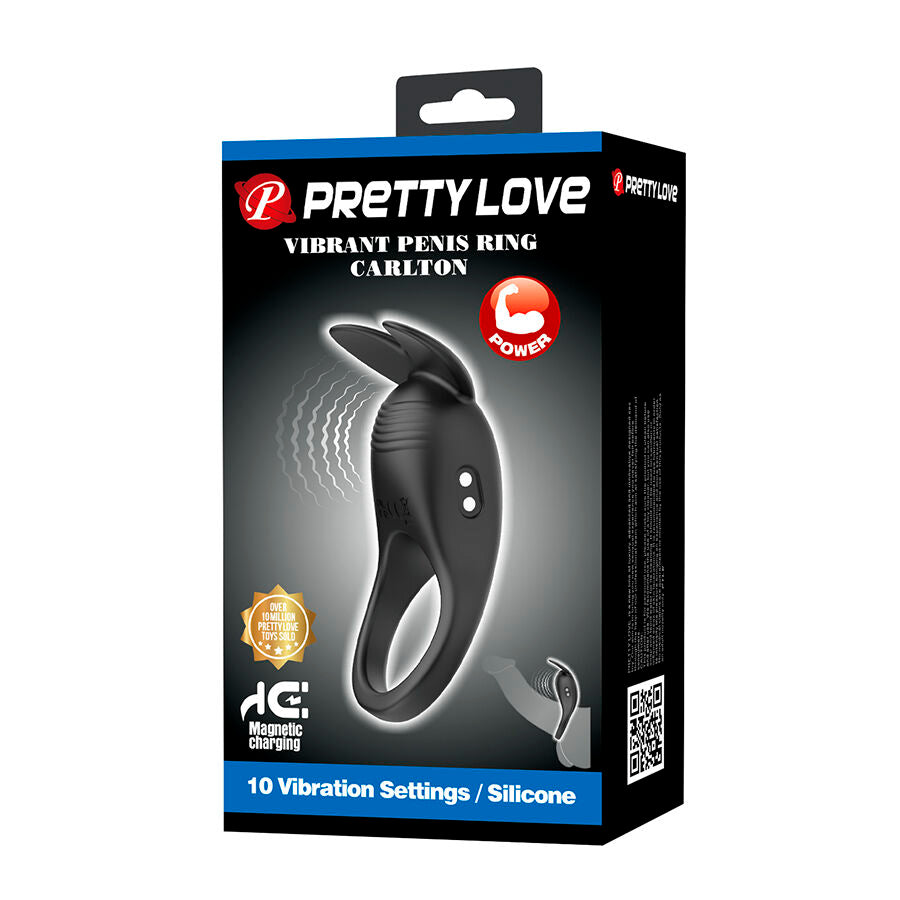 PRETTY LOVE - CARLTON ANELLO PER PENE CON STIMOLATORE CLITORIDEO – Cockring con vibrazione – foto 9