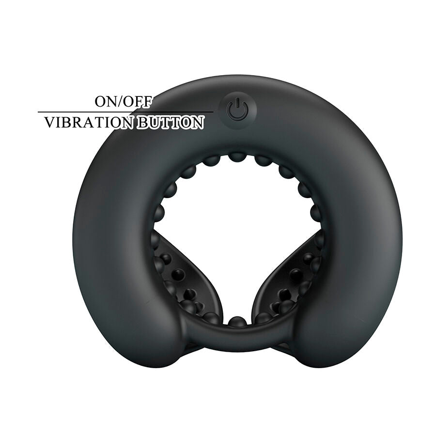 PRETTY LOVE - QUENTIN ANELLO PER PENE CON STIMOLATORE TESTICOLARE – Cockring con vibrazione – foto 9