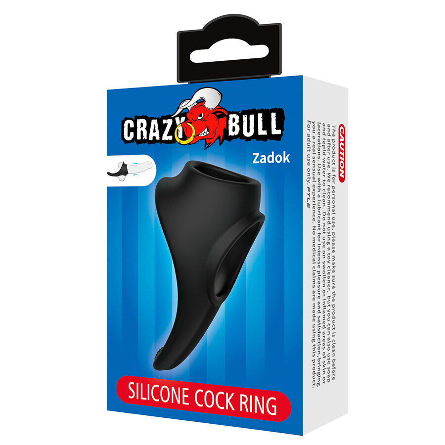 CRAZY BULL - ZADOK ANELLO ERGONOMICO CON STIMOLATORE PERINEALE – Cockring senza vibrazione – foto 8