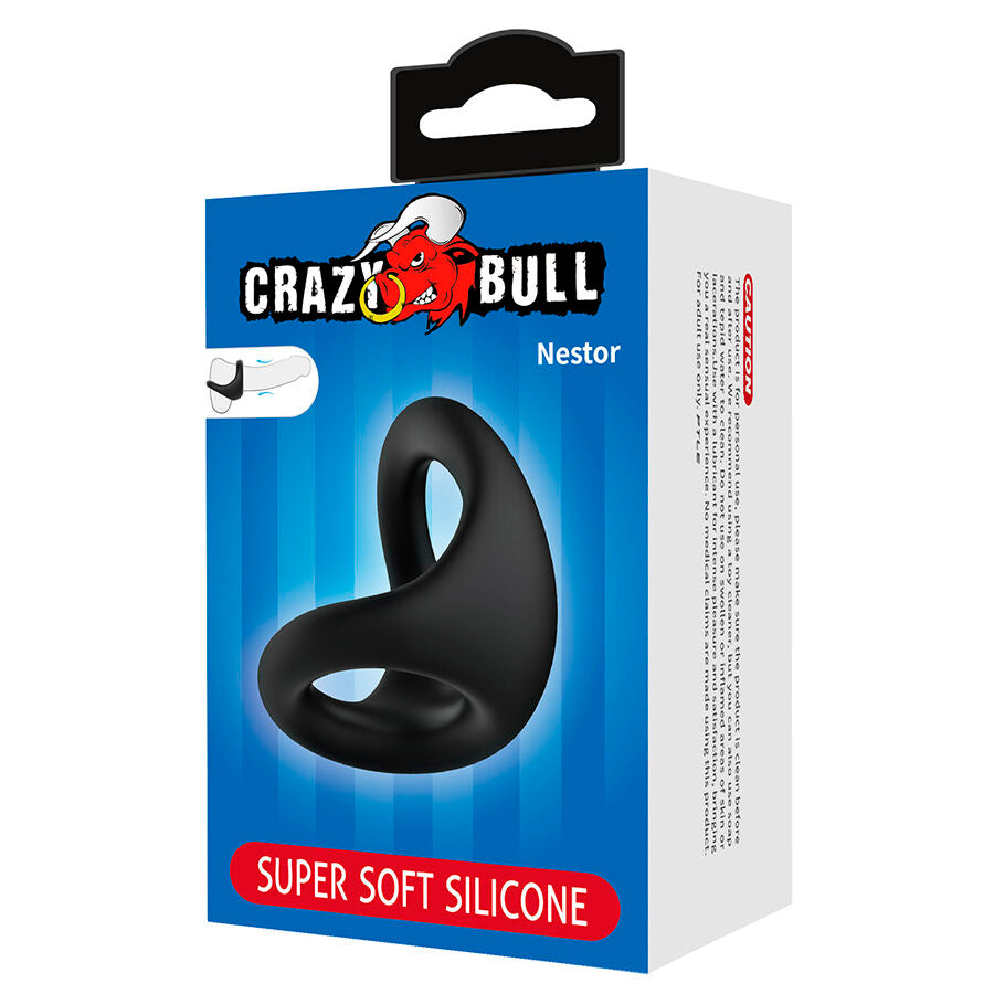 CRAZY BULL - NESTOR ANELLO ERGONOMICO PER PENE E TESTICOLI – Cockring senza vibrazione – foto 7