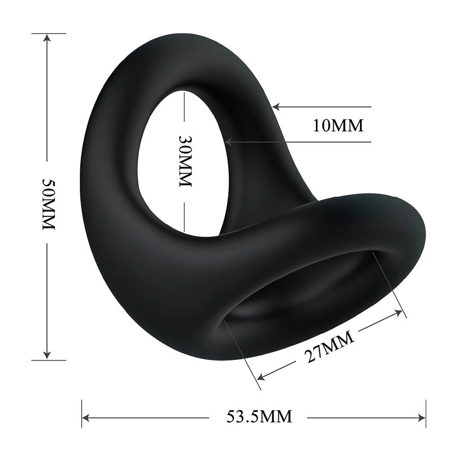 CRAZY BULL - NESTOR ANELLO ERGONOMICO PER PENE E TESTICOLI – Cockring senza vibrazione – foto 6