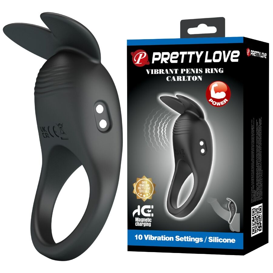 PRETTY LOVE - CARLTON ANELLO PER PENE CON STIMOLATORE CLITORIDEO – Cockring con vibrazione – foto 2