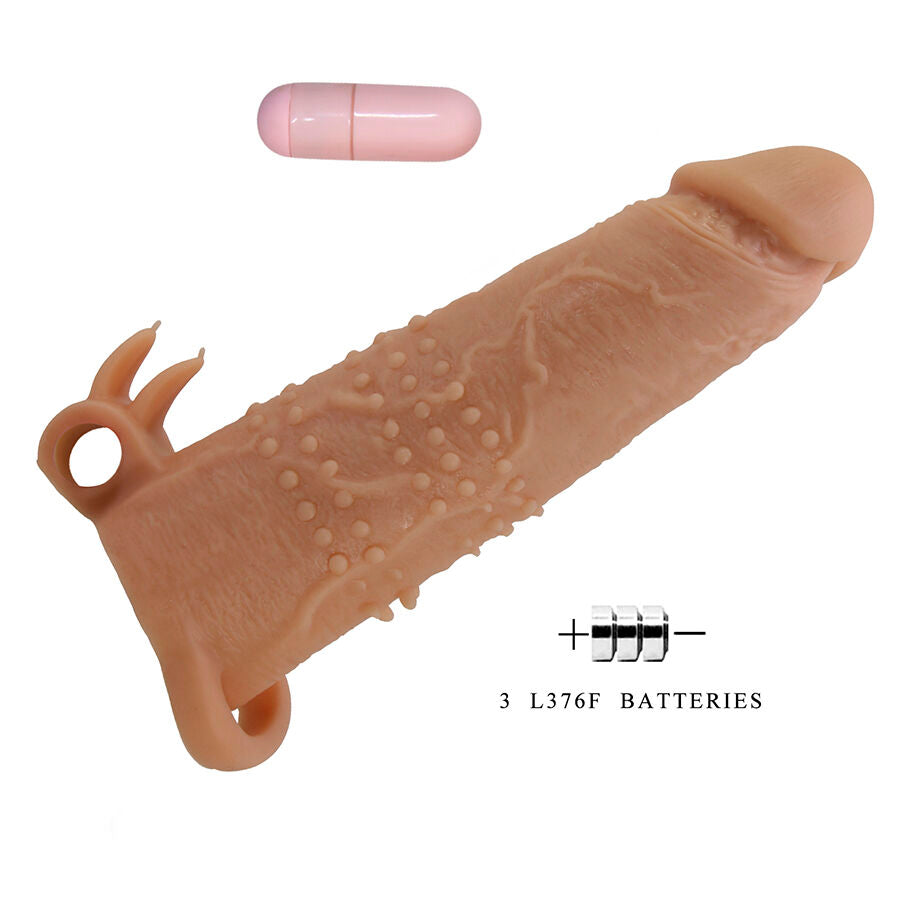 PRETTY LOVE - QUILLON GUAINA PER PENE CON STIMOLATORE CLITORIDEO E VIBRAZIONE – Copri pene con estensione – foto 6