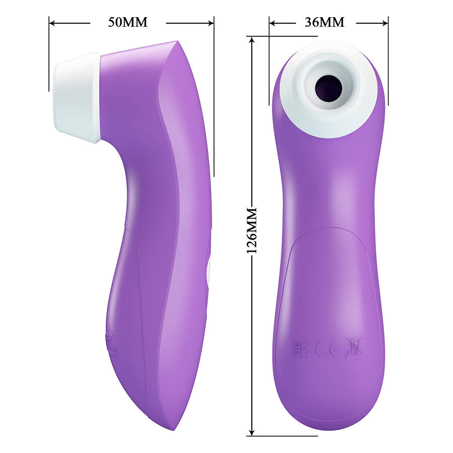 ROMANCE - STRUMENTO DI ASPIRAZIONE CLITORIDEA CON TECNOLOGIA A PULSAZIONE VIOLA – Stimolatore d'aria con vibrazione – foto 10