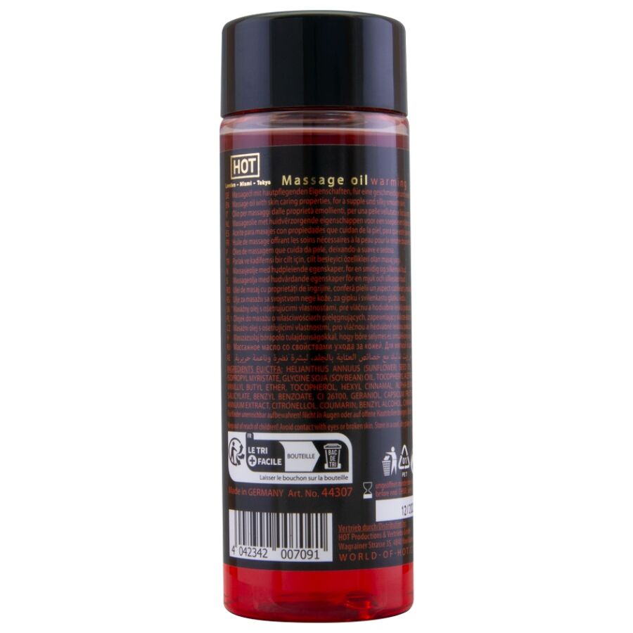 HOT - OLIO DA MASSAGGIO RISCALDANTE 100 ML – Con effetto termico – foto 2