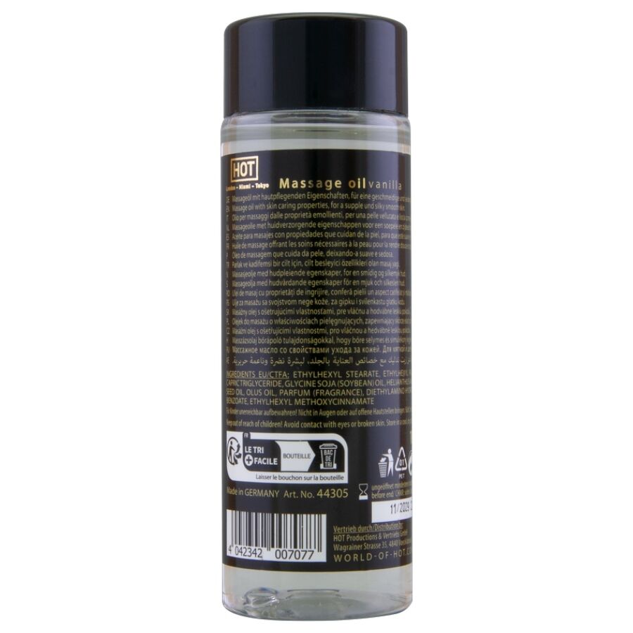 HOT - OLIO DA MASSAGGIO VANIGLIA 100 ML – Oli Aromatizzati – foto 2