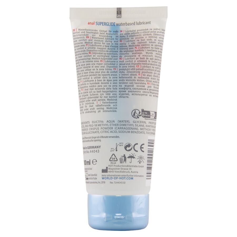 HOT - ANAL SUPERGLIDE LIQUID PLEASURE LUBRIFICANTE A BASE D'ACQUA 100 ML – Anale – foto 2