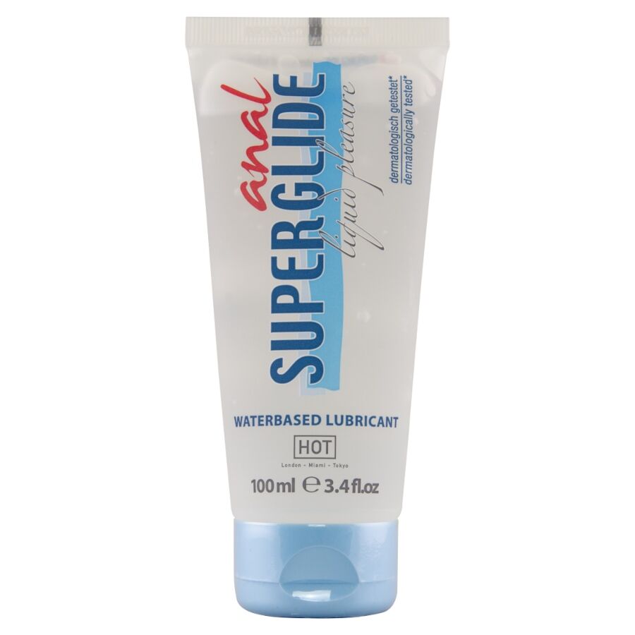 HOT - ANAL SUPERGLIDE LIQUID PLEASURE LUBRIFICANTE A BASE D'ACQUA 100 ML – Anale