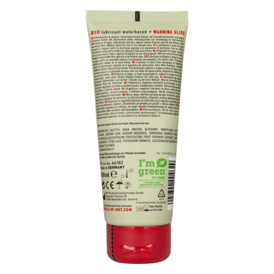 HOT - LUBRIFICANTE BIO A BASE D'ACQUA RISCALDANTE 100 ML – Effetto calore – foto 2