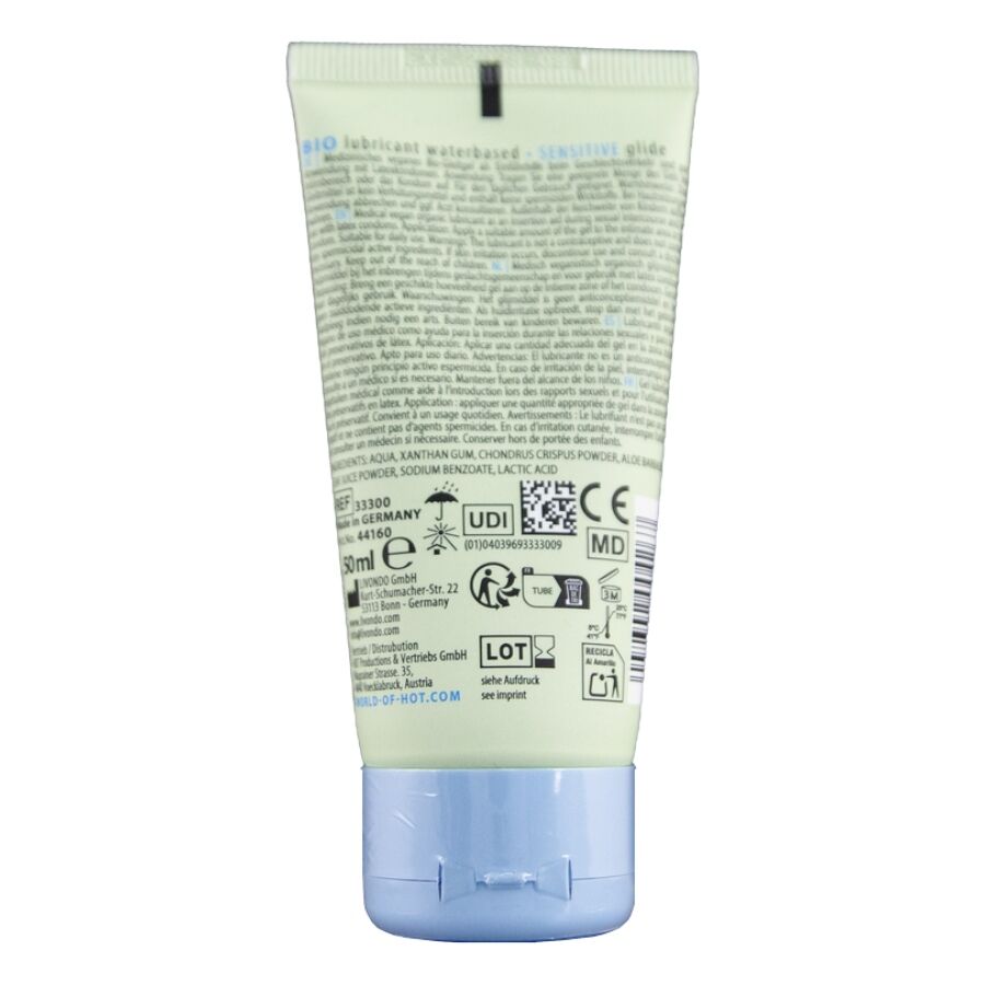 HOT - BIO LUBRIFICANTE A BASE ACQUA SENSITIV 50 ML – A base d'acqua – foto 2