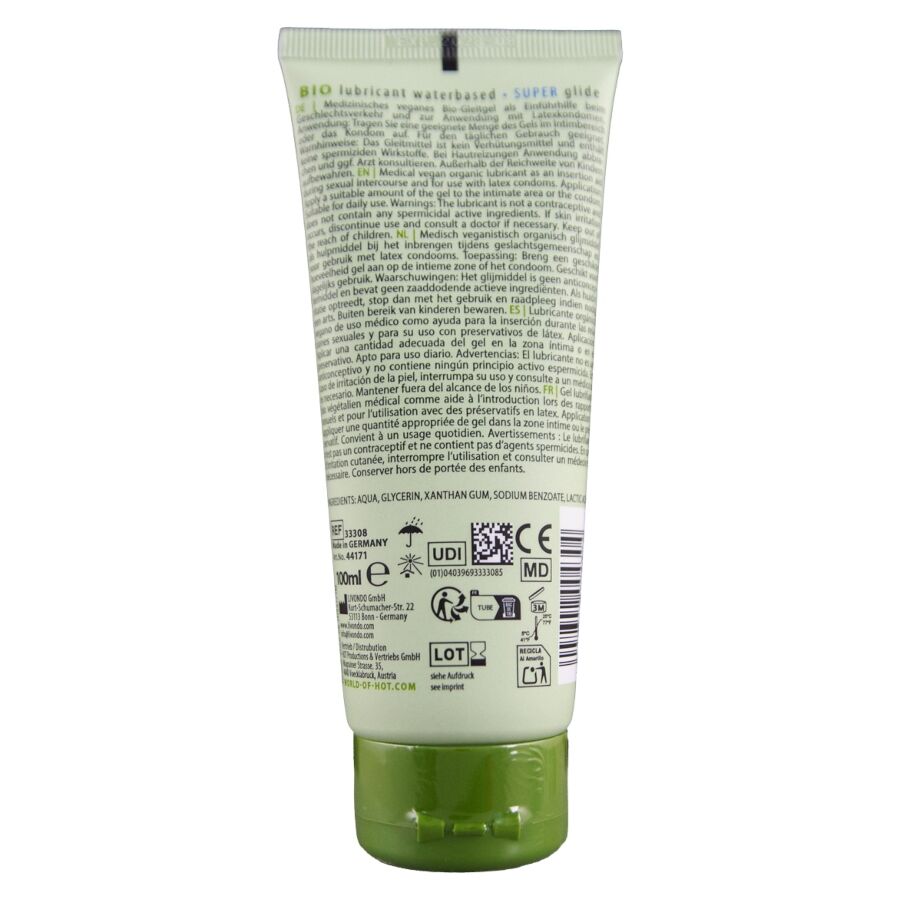 HOT - LUBRIFICANTE BIO A BASE D'ACQUA 100 ML – A base d'acqua – foto 2