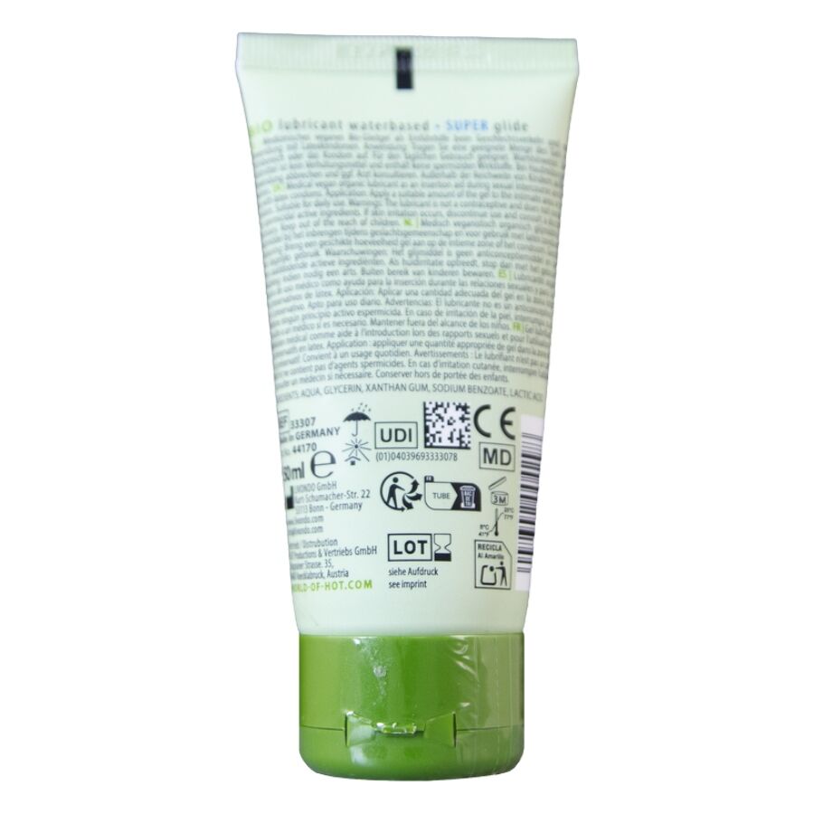 HOT - LUBRIFICANTE BIO A BASE D'ACQUA 50 ML – A base d'acqua – foto 2