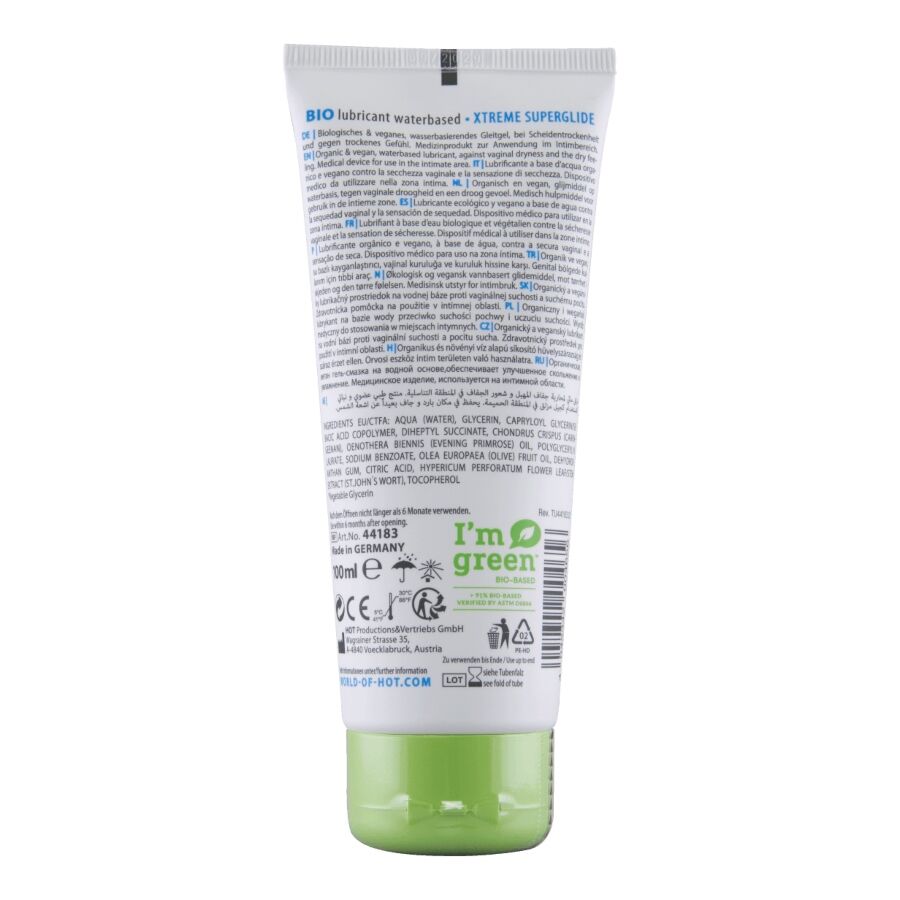 HOT - LUBRIFICANTE BIO A BASE D'ACQUA XTREME 100 ML – A base d'acqua – foto 2