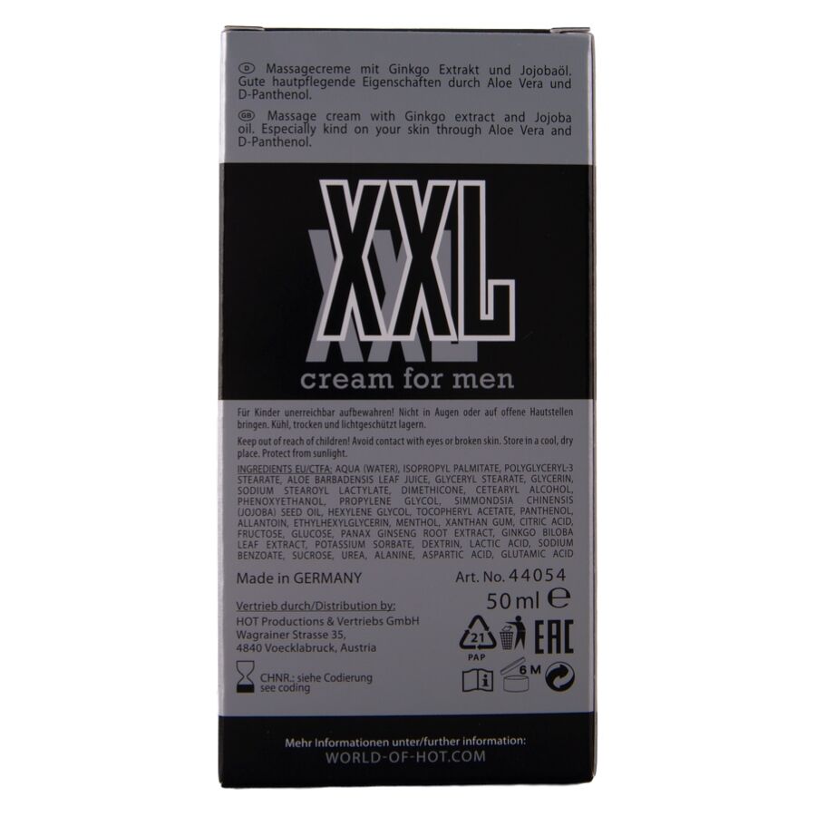HOT - CREMA XXL PER UOMO 50 ML – Aumento dell'erezione – foto 6